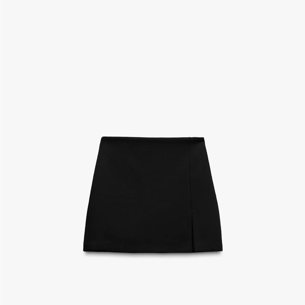 Zara Black Mini Skort NWT